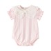 Flip collar short sleeved jumpsuit
