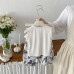Cute Summer Lightweight Baby Simple Ruffled Vest with Floral Mosquito-Resistant Pants Two-Piece Set Cute Summer Lightweight Baby Simple Ruffled Vest with Floral Mosquito-Resistant Pants Two-Piece Set