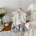 Cute Summer Lightweight Baby Simple Ruffled Vest with Floral Mosquito-Resistant Pants Two-Piece Set Cute Summer Lightweight Baby Simple Ruffled Vest with Floral Mosquito-Resistant Pants Two-Piece Set