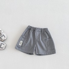 Fashionable Letter Print Baby Outfit Set, Lightweight Short Sleeve Shorts Two-Piece Set for Summer, Kids Casual Wear