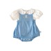 Cute Baby Girl Summer Set with Cartoon Embroidery, Sleeveless Overall Romper and Short Sleeve Top, Sweet Peter Pan Collar Two-Piece Outfit Cute Baby Girl Summer Set with Cartoon Embroidery, Sleeveless Overall Romper and Short Sleeve Top, Sweet Peter Pan Collar Two-Piece Outfit