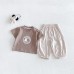 Cute Cartoon Dog Patch Short Sleeve Baby Stylish Versatile Cool Mosquito-Proof Pants Cute Cartoon Dog Patch Short Sleeve Baby Stylish Versatile Cool Mosquito-Proof Pants