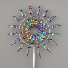 Metal outdoor windmill garden decoration