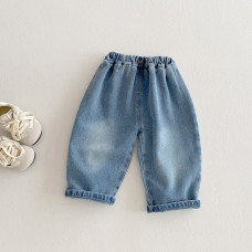 Fashionable Vertical Stripe Shirt and Jeans Set for Boys, Spring and Autumn New Style, Baby Boy Casual Two-Piece Outfit