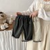 Cute Spring New Style Baby Cotton Pants with Rolled Edge Fashion Casual Solid Color Patchwork Pants for Toddlers