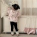 Cute Spring New Baby Girl Butterfly Knot Hoodie Outwear Set, Stylish Cardigan and Leggings Two-Piece Set
