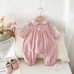 Cute Floral Shirt and Overalls Two-Piece Set for Baby Girls, Spring Outfit, Newborn Infant Clothes