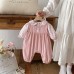 Cute Floral Shirt and Overalls Two-Piece Set for Baby Girls, Spring Outfit, Newborn Infant Clothes