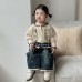 Cute Knit Cardigan Set for Baby Girls, Sweater Jacket and Jeans Pants Two-Piece Outfit
