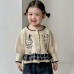Cute Knit Cardigan Set for Baby Girls, Sweater Jacket and Jeans Pants Two-Piece Outfit