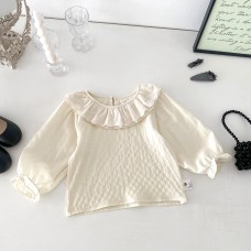Cute Spring Outfit for Baby Girls, Floral Sleeveless Dress with Romper Set, Two-Piece Doll Shirt and Princess Bib Dress for Toddlers