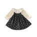 Cute Spring Outfit for Baby Girls, Floral Sleeveless Dress with Romper Set, Two-Piece Doll Shirt and Princess Bib Dress for Toddlers
