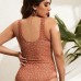 Conservative One-Piece Floral Pattern Comfortable Quick-Dry Swim Suit