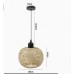 Inserted bamboo woven wall lamp, wooden art tea room, homestay lighting, Japanese rattan woven retro creative wabi sabi style be