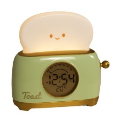 Bread Maker Alarm Clock Night Light for Students, High-Design Countdown Timer with Temperature Display and Alarm Function