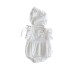 Girls' summer clothes with lace flying sleeves and fart bags, baby girls' outdoor stylish one-piece climbing clothes