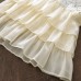Girls' Summer Outfit Set - Lace Sleeveless ; Wide Leg Pants Two-Piece Set