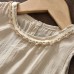 Girls' Summer Outfit New Fashionable Sleeveless Set Stylish Kids Wide-Leg Pants Two-Piece Bohemian Style