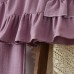 Girls' Outfit Summer Sleeveless Buttoned Vest with Ruffle Top and Wide-Leg Pants Two-Piece Set Fashion