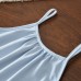 Cute Girls' Summer Strap Set, Fashionable Ruffled Strap Wide-Leg Pants Two-Piece Outfit