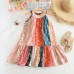 Girls' Summer Dress Ethnic Print Casual Halter Neck Dress Beach Vacation Dress