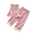 Girls' Lace Bow Set Summer Fashionable Children's Clothing Baby Sweet Sleeveless Two-Piece Set Girls' Lace Bow Set Summer Fashionable Children's Clothing Baby Sweet Sleeveless Two-Piece Set