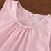 Cute Girls' Summer Outfit Set, Sleeveless Doll Top with Straight Leg Pants, Two-Piece Clothing for Kids