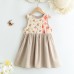 Girls' Summer Dress, Patchwork Design, Casual Style, Children's Clothing, Kids' Summer Wear