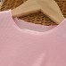 Girls' Summer Set  Ruffled Bow Short Sleeve T-Shirt and Charming Lace Floral Skirt Pants Two-Piece Set
