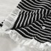 Girls' Summer Outfit Set Stripe Ruffle Spliced Sleeveless Top and Shorts Two-Piece Set Children's Clothing