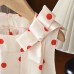 Girls' Summer Polka Dot Sleeveless Blouse Set Casual Tank Top and Shorts Two-Piece Outfit