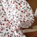 Children's dress for girls, floral print with bow decoration, short sleeve, summer dress