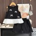 Cute Two-Piece Set for Girls Summer Outfit with Bow and Lace Trimmed Tank Top and Shorts Set