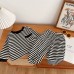 Fashionable Stripe Two-Piece Set for Girls Casual Autumn Outfit for Kids