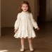 Girls' Dress Autumn New Style Baby Long Sleeve Sweet Embroidered Princess Dress Kids Fashionable Skirt Spring and Autumn