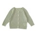 Infant Girl's Knit Cardigan Summer Lightweight Hollow-Out Sun Protection Cotton Yarn Long Sleeve Outerwear Round Neck