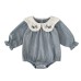 Cute Baby Girl Long Sleeve Romper with Embroidered Collar, Spring and Autumn Fashion Princess Outfit Cute Baby Girl Long Sleeve Romper with Embroidered Collar, Spring and Autumn Fashion Princess Outfit