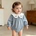 Cute Baby Girl Long Sleeve Romper with Embroidered Collar, Spring and Autumn Fashion Princess Outfit Cute Baby Girl Long Sleeve Romper with Embroidered Collar, Spring and Autumn Fashion Princess Outfit