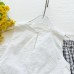 Fashionable Lace Tank Top and Plaid Wide-leg Pants Two-piece Set for Girls Summer Outfit