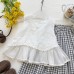 Fashionable Lace Tank Top and Plaid Wide-leg Pants Two-piece Set for Girls Summer Outfit