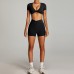 Cross high waist sports suit for women
