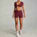 Cross high waist sports suit for women