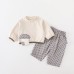 Cute Mushroom Long Sleeve Top for GirlsChildren's Outfit, A-Class New Autumn Fashion Set