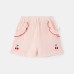 Cute Lace Baby Girl Summer Set with Cherry Embroidery, Short Sleeve, Cotton Two-Piece Outfit