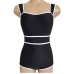 Sexy Backless Tummy-Covering Solid Color One-Piece Women's Swimwear Sexy Backless Tummy-Covering Solid Color One-Piece Women's Swimwear