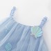 Cute Girls' Strap Dress Fashionable Summer Outfit Tulle Puffy Dress Princess Dress for Baby Girls