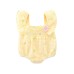 Cute Baby Girl Summer Lightweight Onesie with Checkered Pattern, Short Sleeve, Triangular Bottoms Infant Summer Outfit