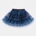 Cute Girls' Summer Gingham Mesh Tutu Skirt, Versatile Half Skirt Casual Dress for Kids