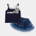 Cute Girls' Summer Gingham Mesh Tutu Skirt, Versatile Half Skirt Casual Dress for Kids