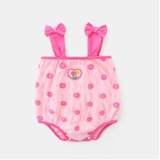 Cute Baby Girl Sleeveless Romper Infant Strap Bodysuit Lightweight One-Piece Clothes